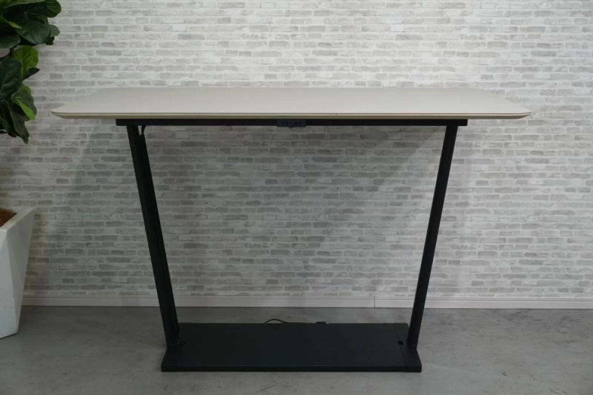 コクヨ リージョン 1690ハイテーブル〔H1000､ブラック脚､グレー天板〕