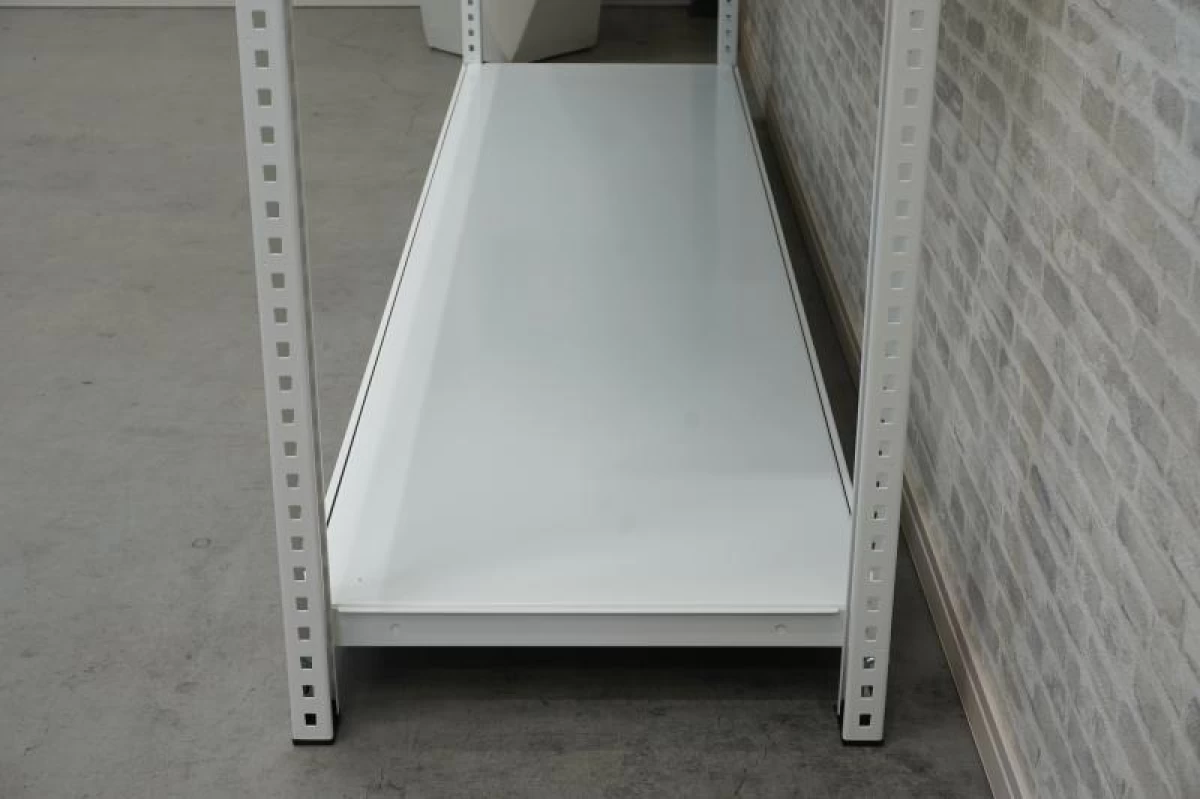 1845軽量棚〔H1200、天地3段、ホワイト〕