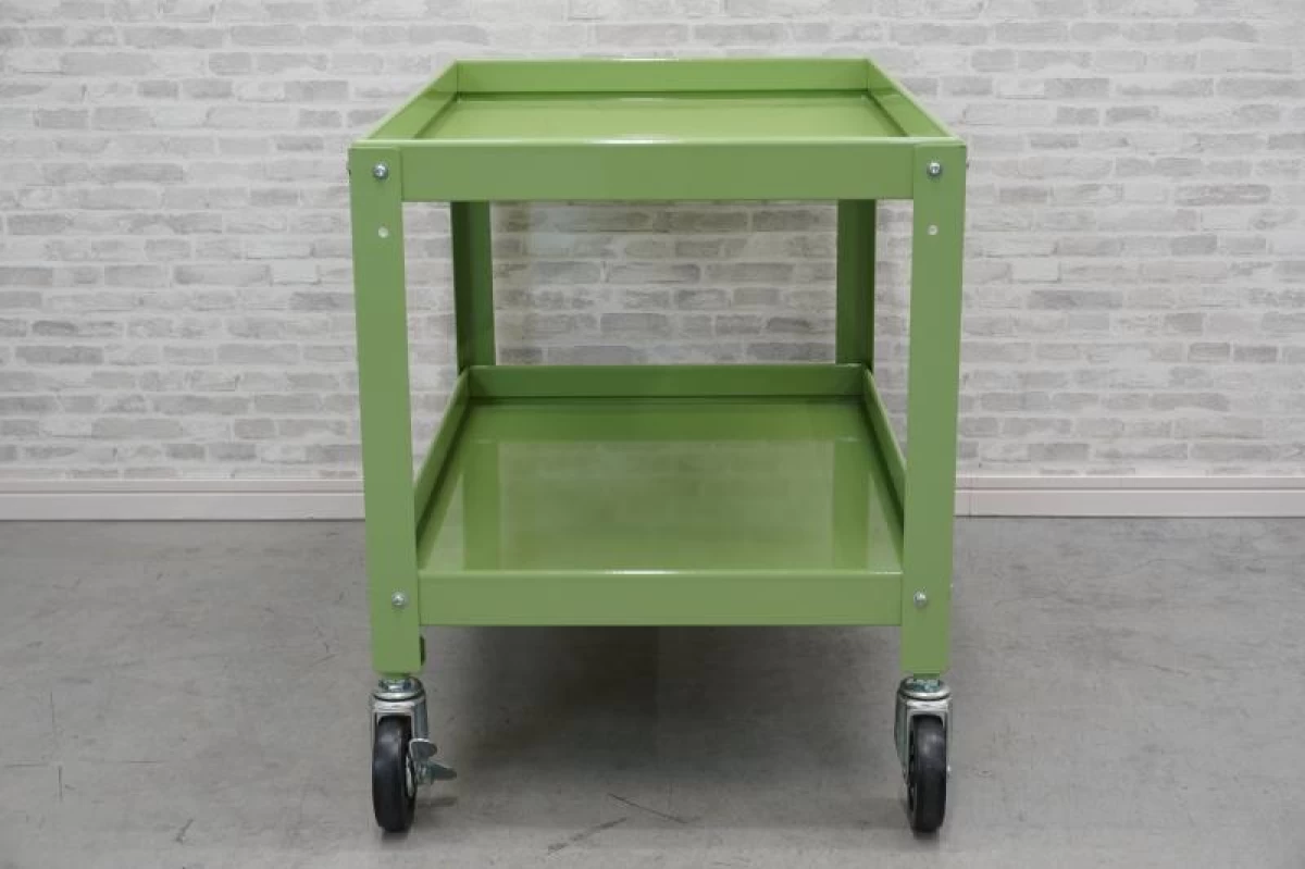 サカエ ニューCSスペシャルワゴン 作業ワゴン〔H600、2段、グリーン〕