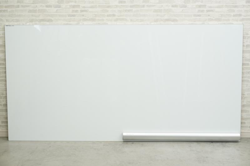 ニチガク メタルライン 壁掛けホワイトボード『美品中古』W1800 複数 