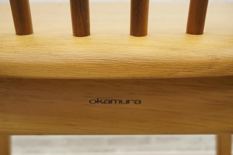 正規品国産オカムラ　シェアードスぺース　木製ベンチ　W1500　イス　インテリア　北欧 ダイニングチェア